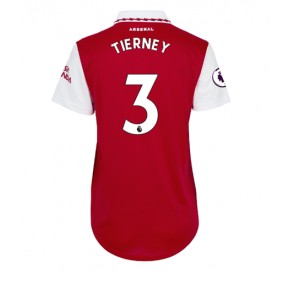 Arsenal Kieran Tierney #3 kläder Kvinnor 2022-23 Hemmatröja Kortärmad